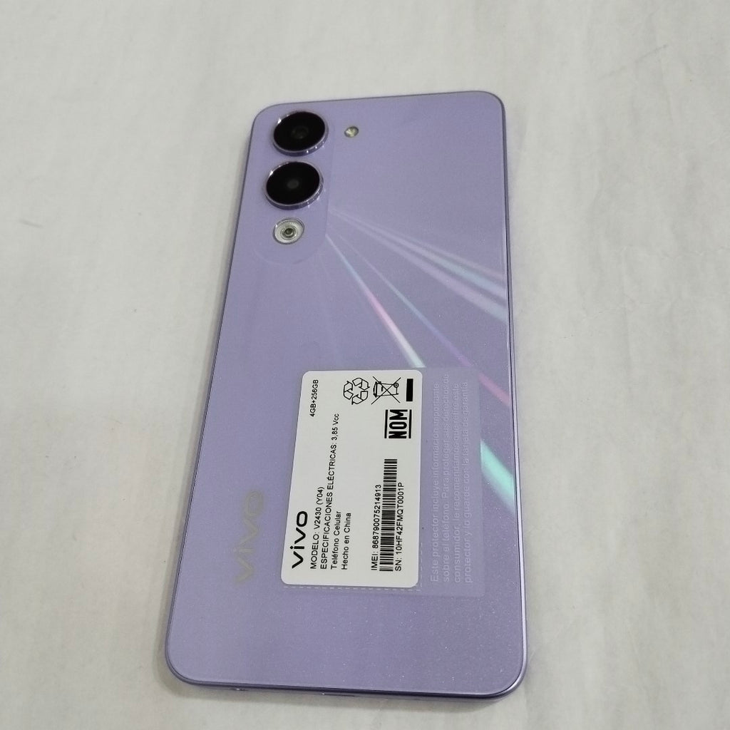 CELULAR VIVO Y04 V2430 (2025) 256 GB 4 GB RAM (SEMINUEVO)