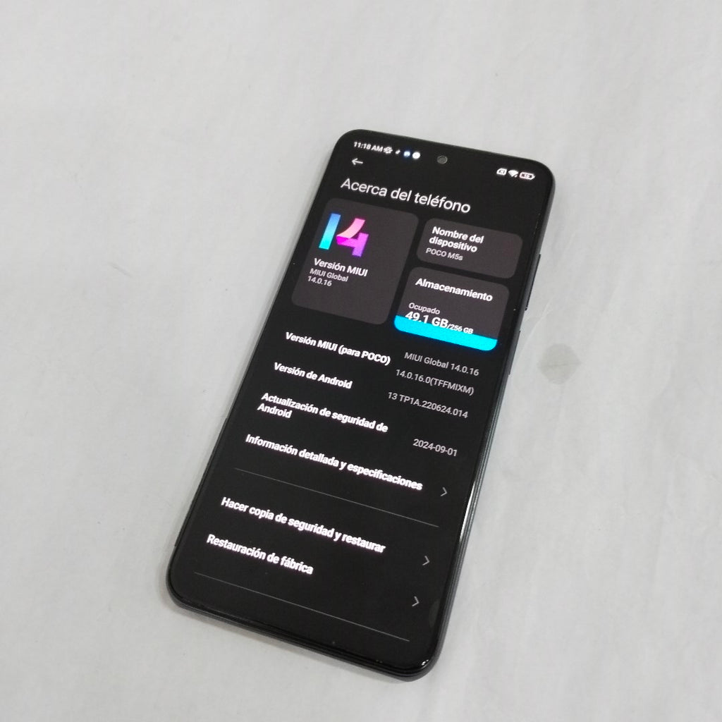 CELULAR XIAOMI POCO M5S 2207117BPG 256 GB 8 GB RAM (SEMINUEVO)