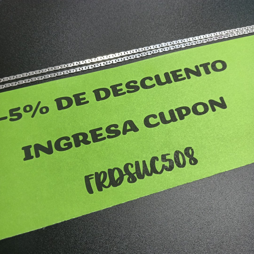 CADENA TEJIDO MARINERO PLANO 6.0 GR (NUEVO)