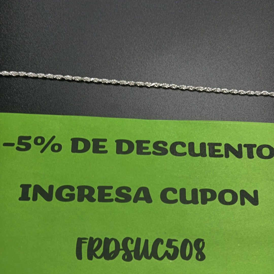 PULSERA TORSAL PLATA .925 3.2G (NUEVO)