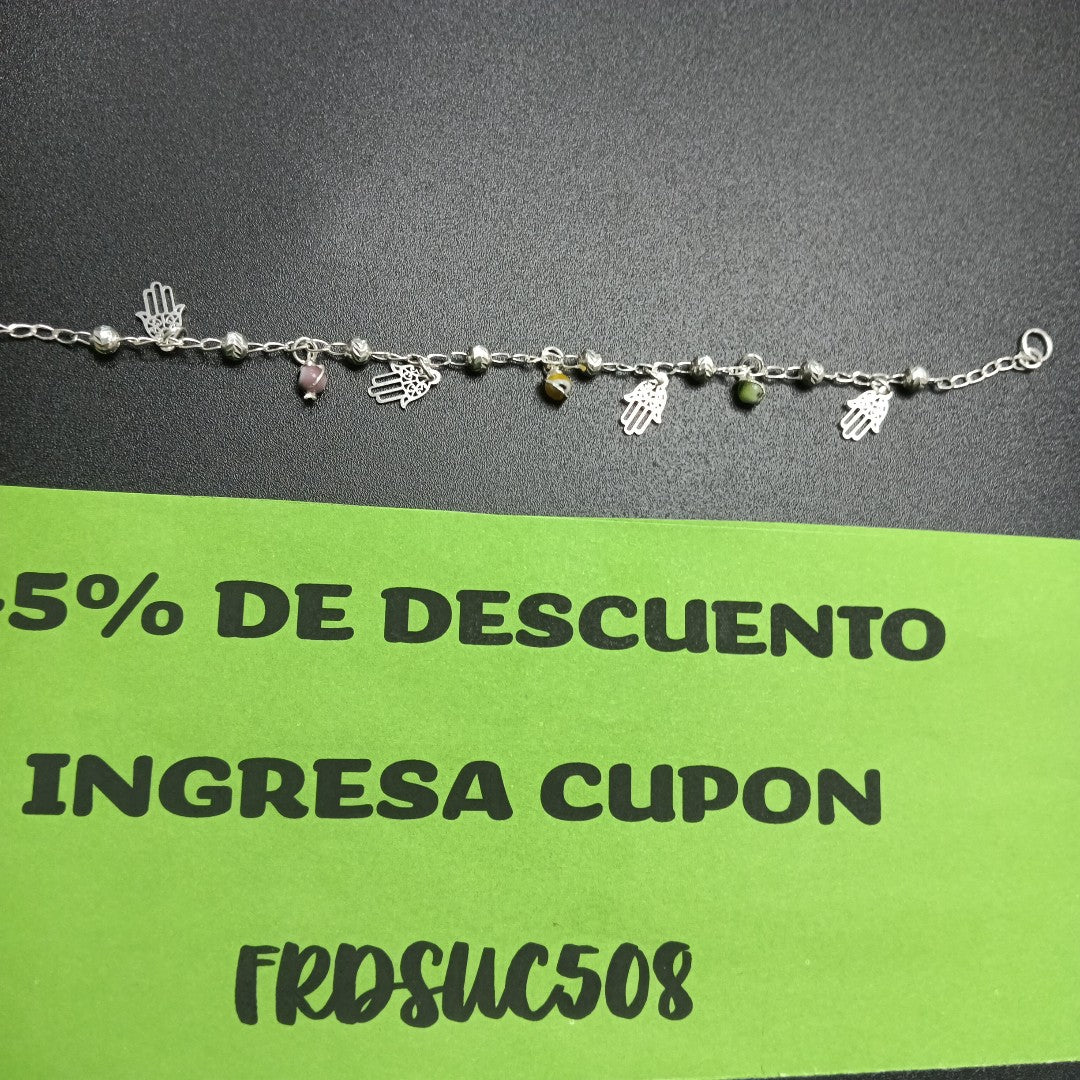 PULSERA ESPECIAL PLATA .925 3.2G (NUEVO)