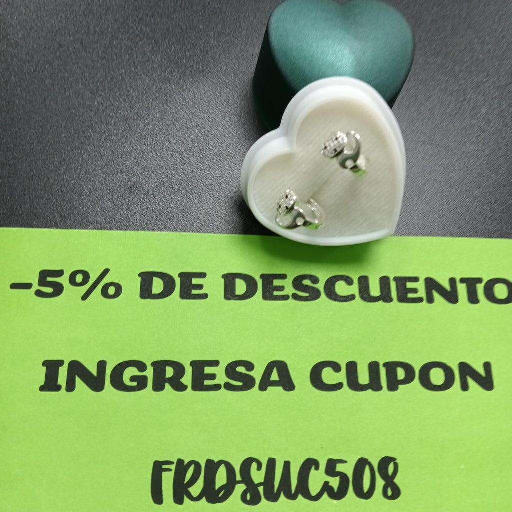 ARRACADAS HUGGIE MOTIVO GATO PLATA .925 2.9G (NUEVO)