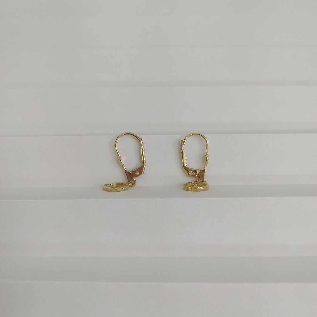 BROQUELES ORO 14K 2 (NUEVO)