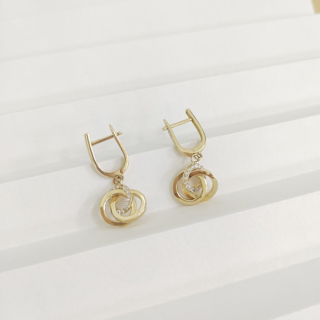 BROQUELES ORO 14K 3.3 (NUEVO)