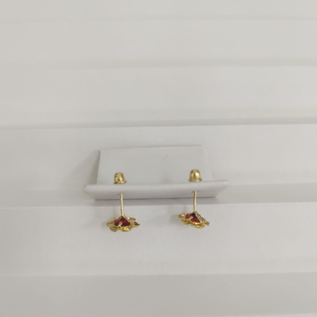 BROQUELES ORO 14K 1 (NUEVO)