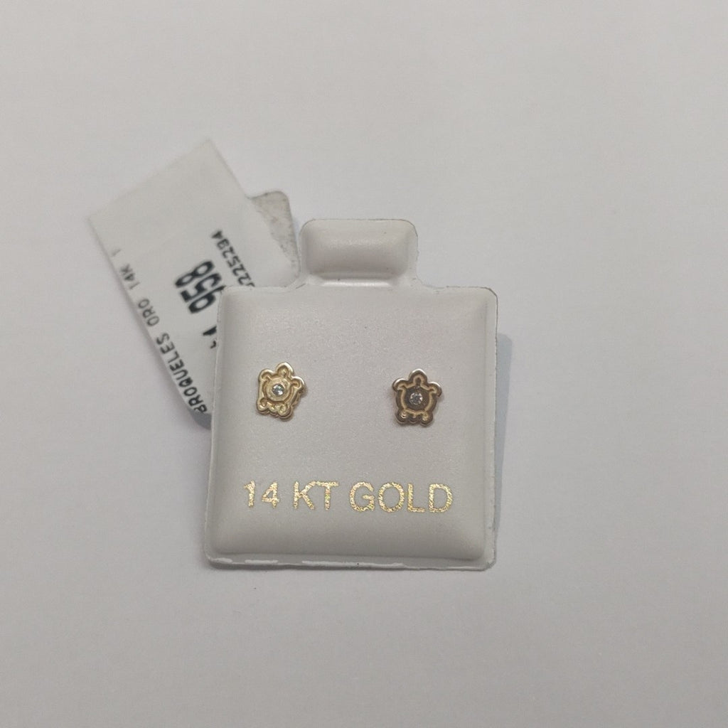 BROQUELES ORO 14K 1 (NUEVO)