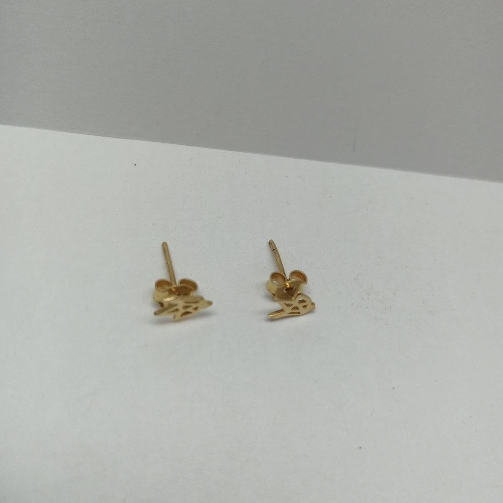 10003BRO38000B380 FRD3 BROQUEL EN FORMA GEOMETRICA PALOMA ORO 14K 0.8GRS (NUEVO)