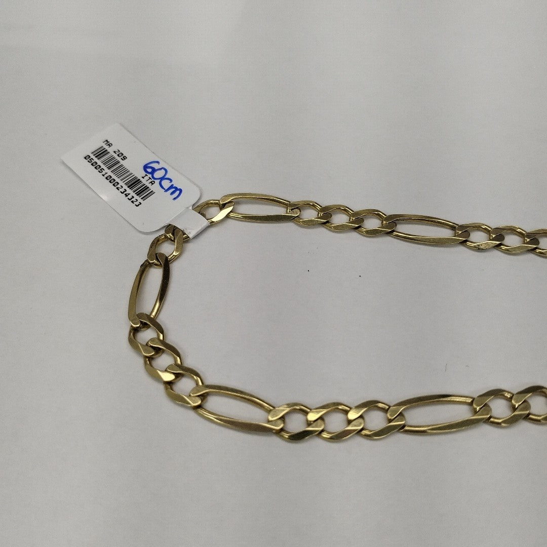 CADENAS CARTIER 3 1 AMARILLA ORO 14K 23.5 (NUEVO)
