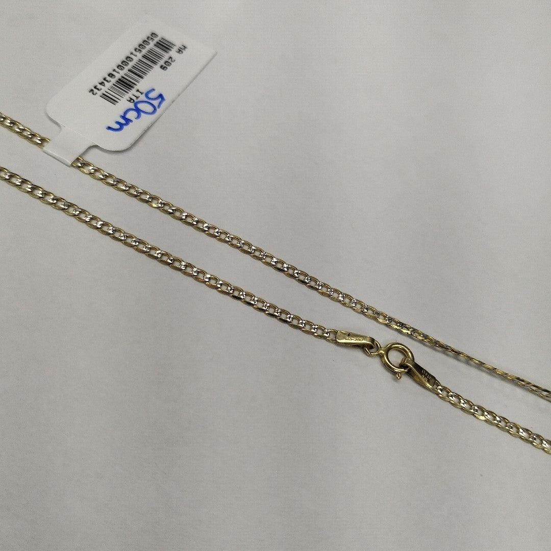 CADENAS BARBADA DIAMANTADA ORO 10K 2.8 (NUEVO)