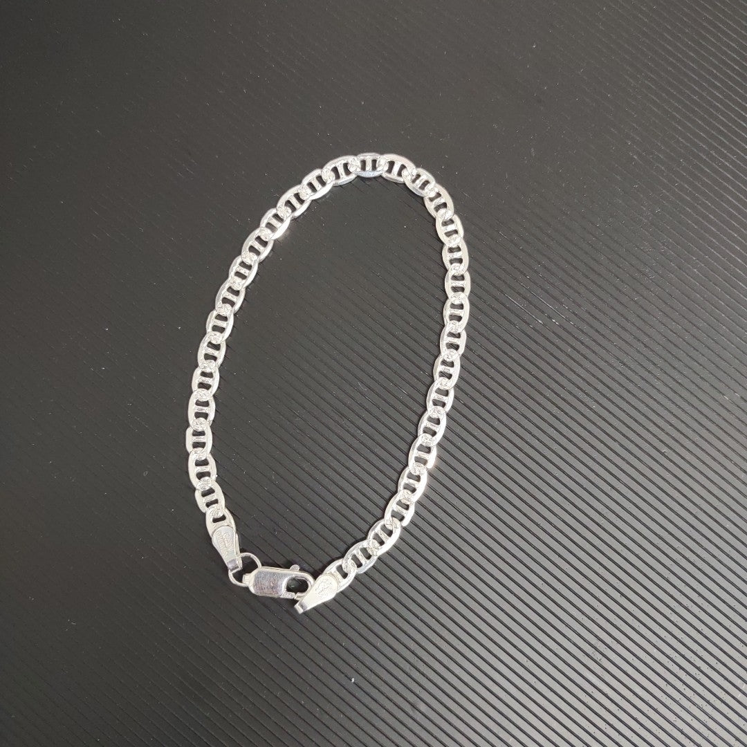 PULSERA TEJIDO MARINERO PLATA .925 4.2G (NUEVO)
