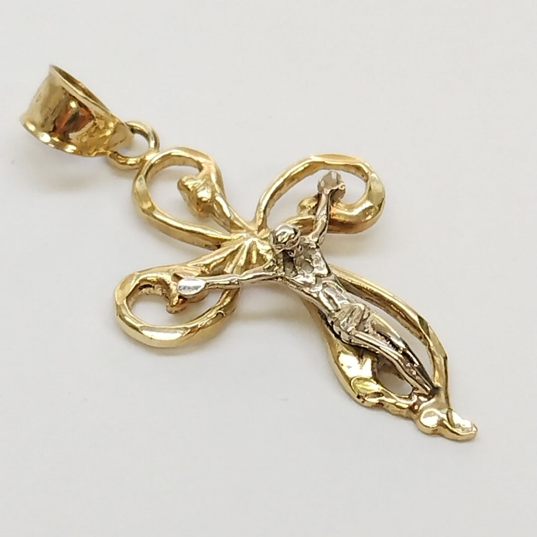 CRUCIFIJO. ORO. 14 K 2.7 GRMS (SEMINUEVO)