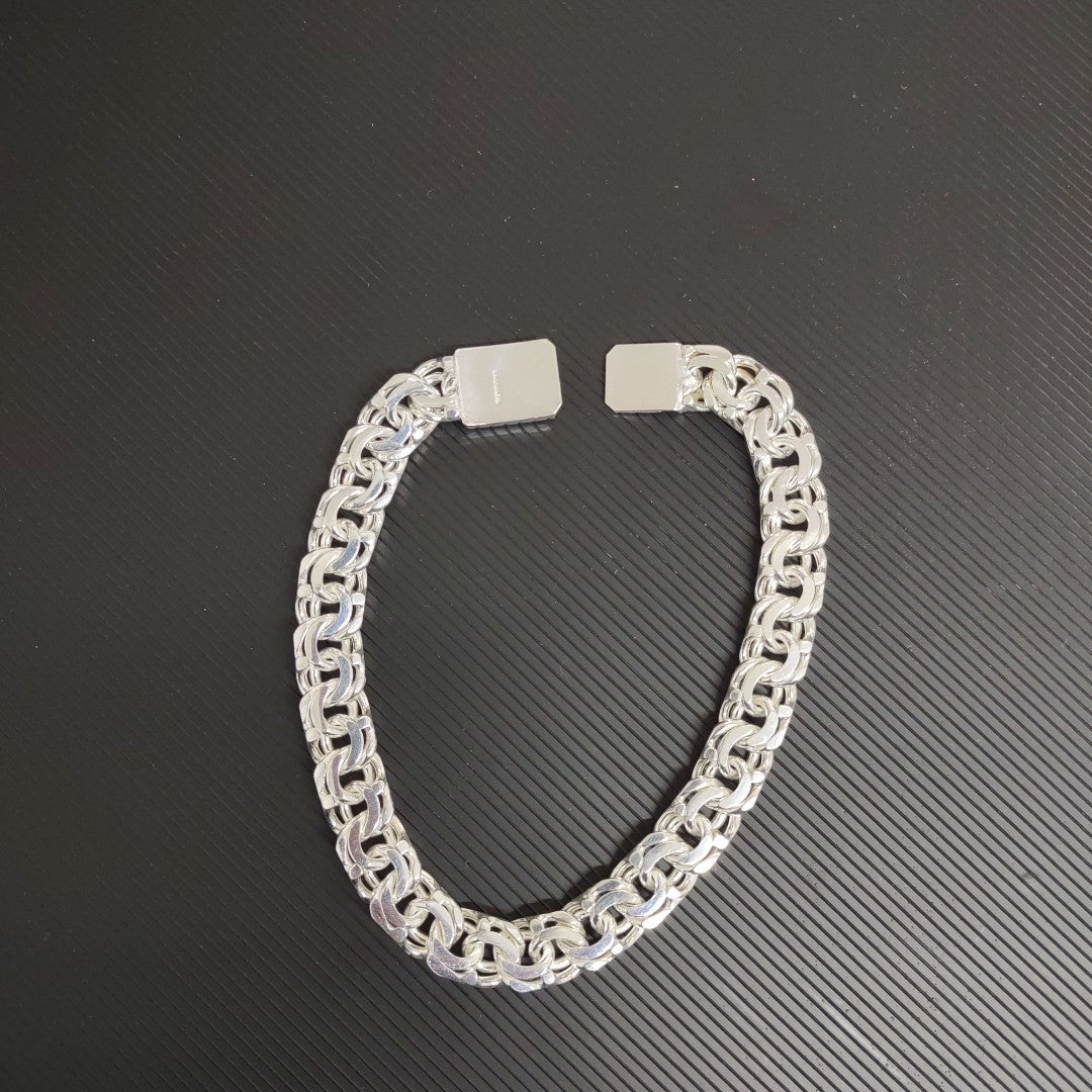 PULSERA TEJIDO ESPECIAL PLATA .925 34G (NUEVO)