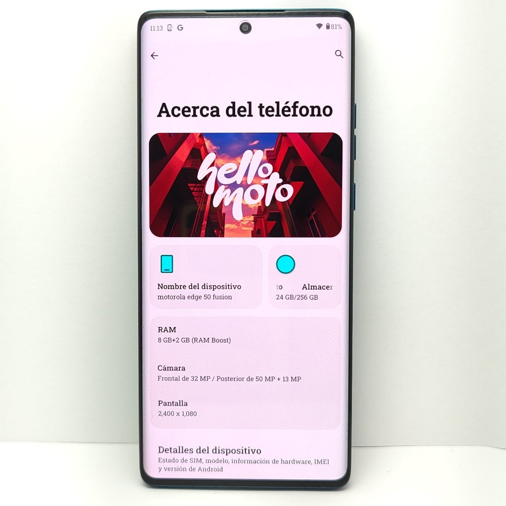 CELULAR MOTOROLA EDGE 50 FUSION XT2429-1 256 GB 8 GB RAM (SEMINUEVO)