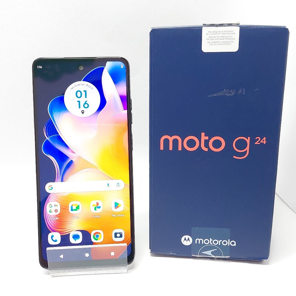 CELULAR MOTOROLA MOTO G24 XT2423-1 (2024) 256 GB 4 GB RAM (SEMINUEVO)