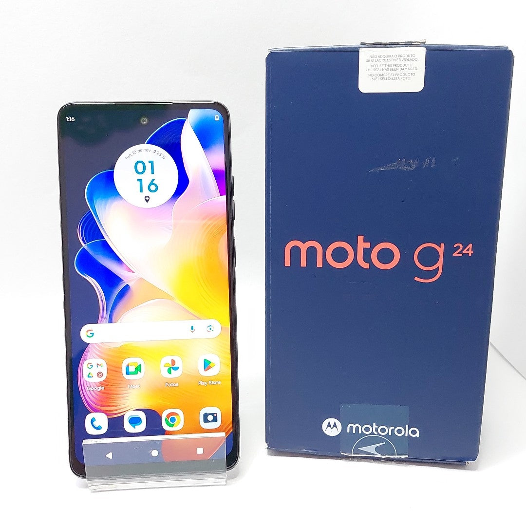 CELULAR MOTOROLA MOTO G24 XT2423-1 (2024) 256 GB 4 GB RAM (SEMINUEVO)