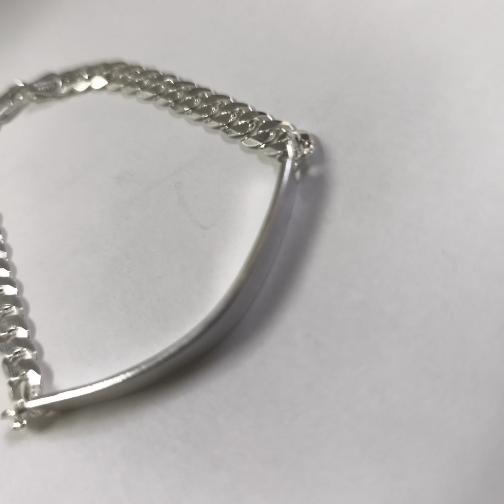 ESCLAVA BARBADA PLATA .925 12.9G (NUEVO)