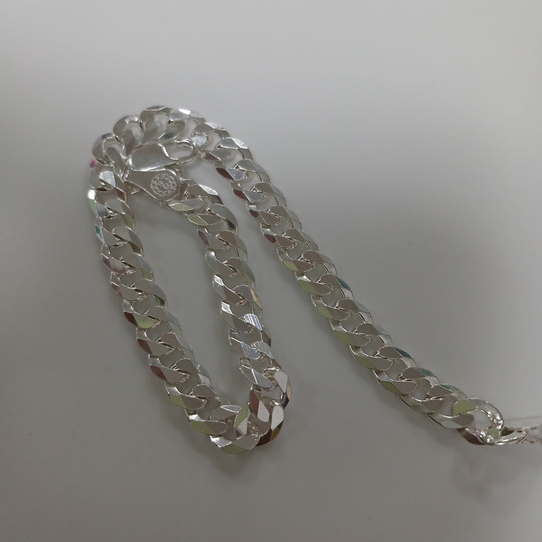 PULSERA BARBADA PLATA .925 10.4G (NUEVO)