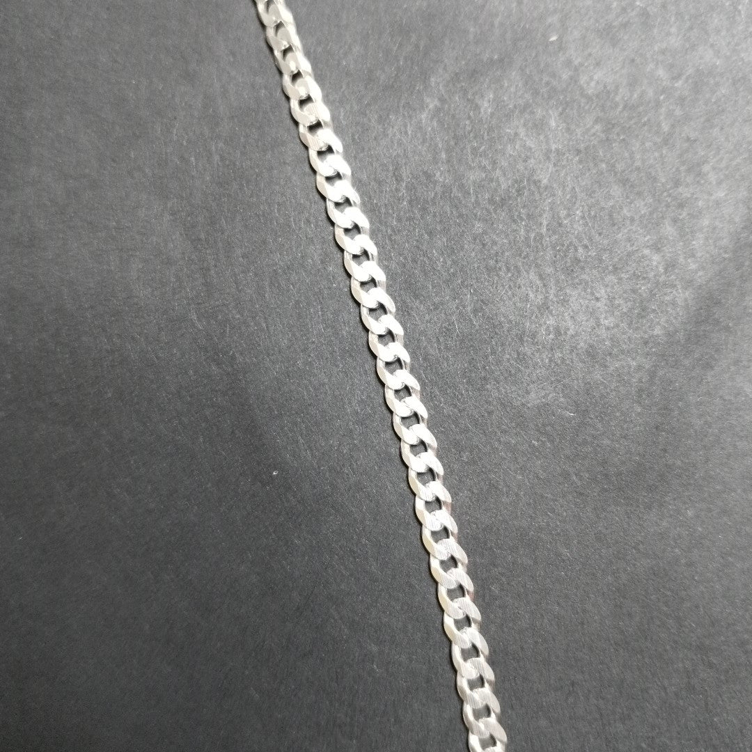 CADENA BARBADA PLATA .925 12.5G (NUEVO)