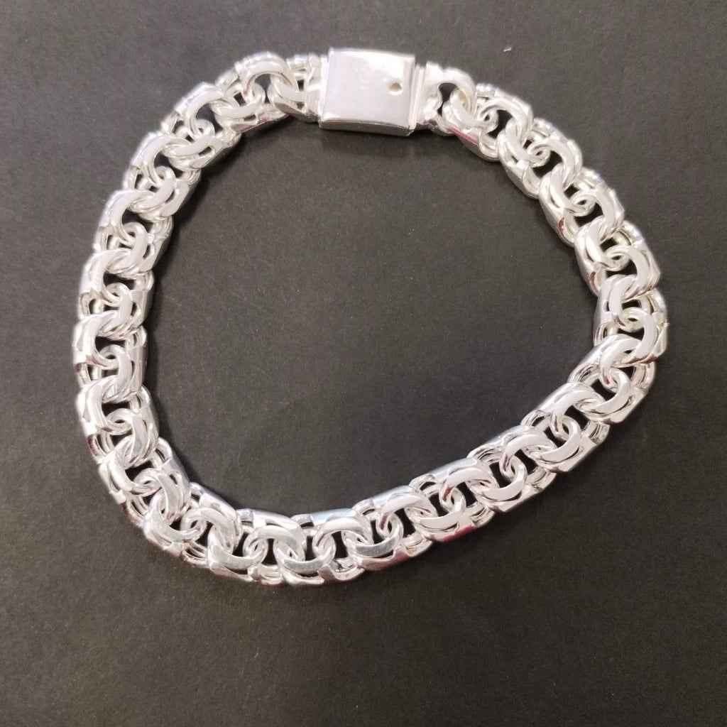 PULSERA TEJIDO ESPECIAL PLATA .925 34.7G (NUEVO)