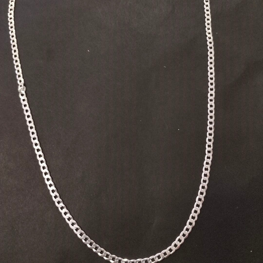 CADENA BARBADA PLATA .925 11.8G (NUEVO)