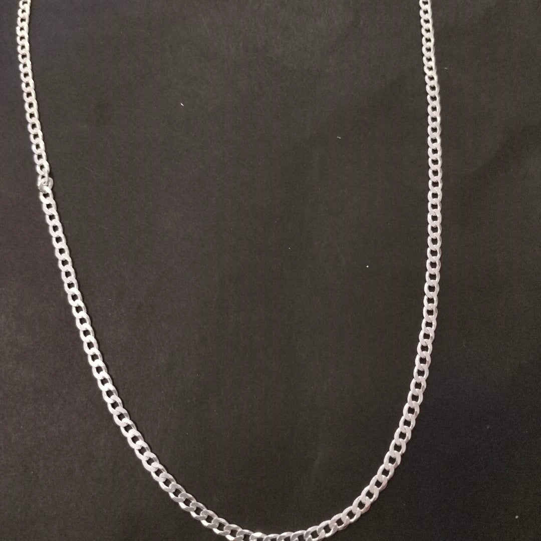 CADENA BARBADA PLATA .925 11.8G (NUEVO)