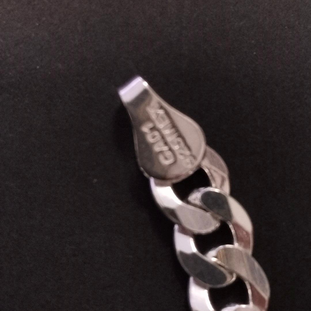 PULSERA BARBADA PLATA .925 10.5G (NUEVO)