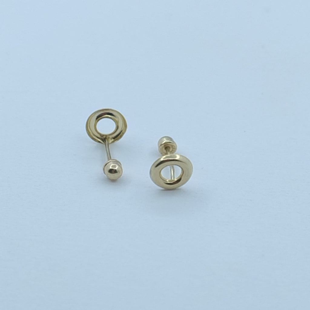 BROQUELES ORO 14K 1 (NUEVO)