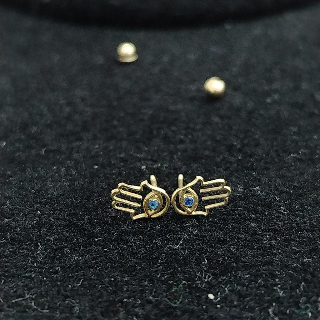 BROQUELES ORO 10K 1 (NUEVO)