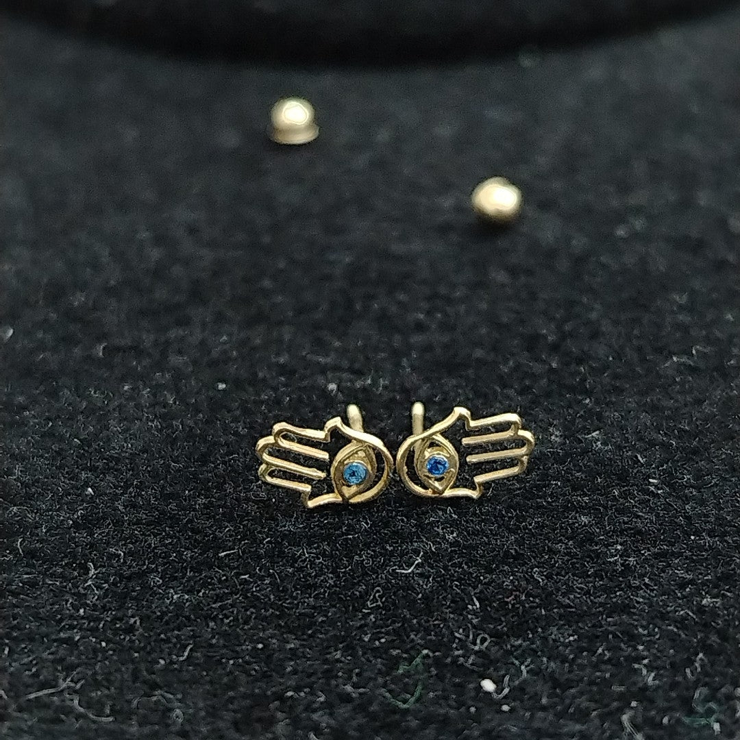 BROQUELES ORO 10K 1 (NUEVO)