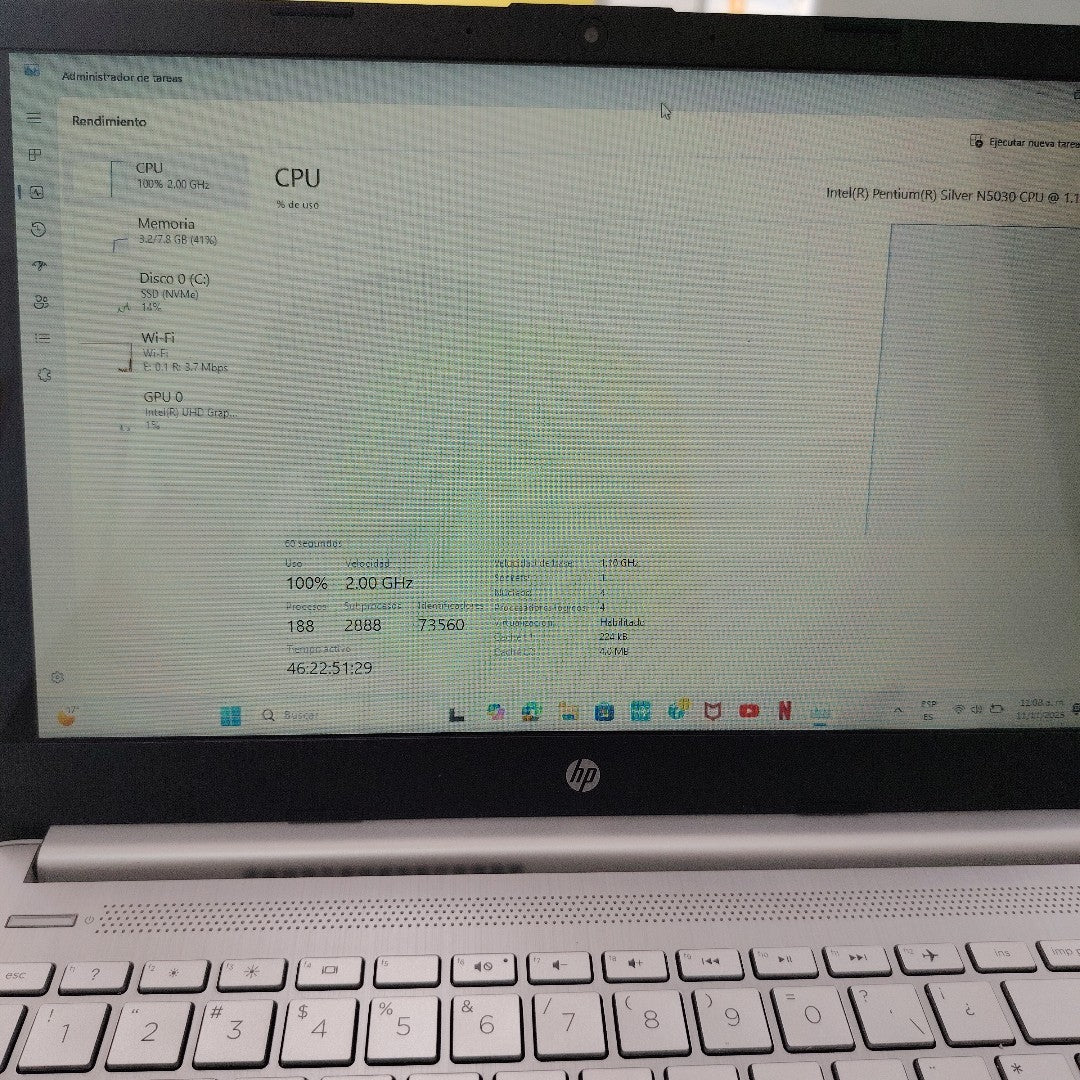 LAPTOP HP 14-DQ0505LA (2022) 256 GB SSD 8 GB RAM (SEMINUEVO)