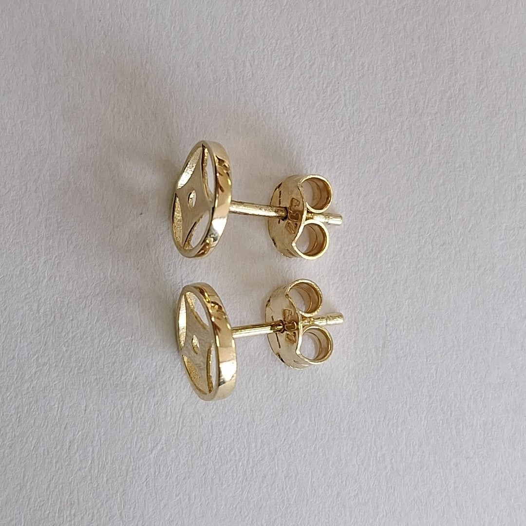 BROQUELES ORO 10K 1 (NUEVO)