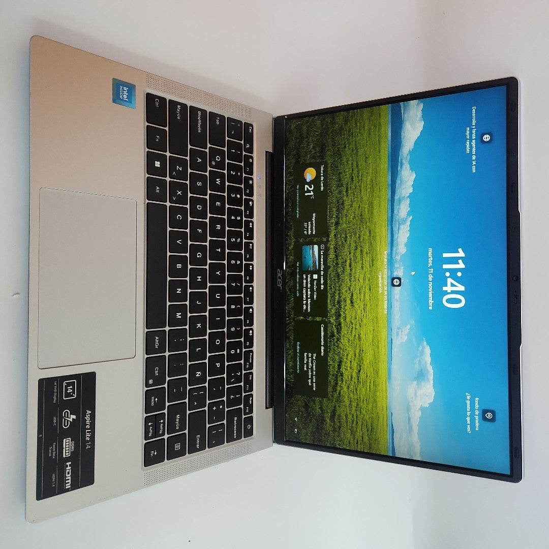 LAPTOP ACER ASPIRE LITE 14 AL14-31P-C0S2 (2024) 256 GB SSD 8 GB RAM (SEMINUEVO)