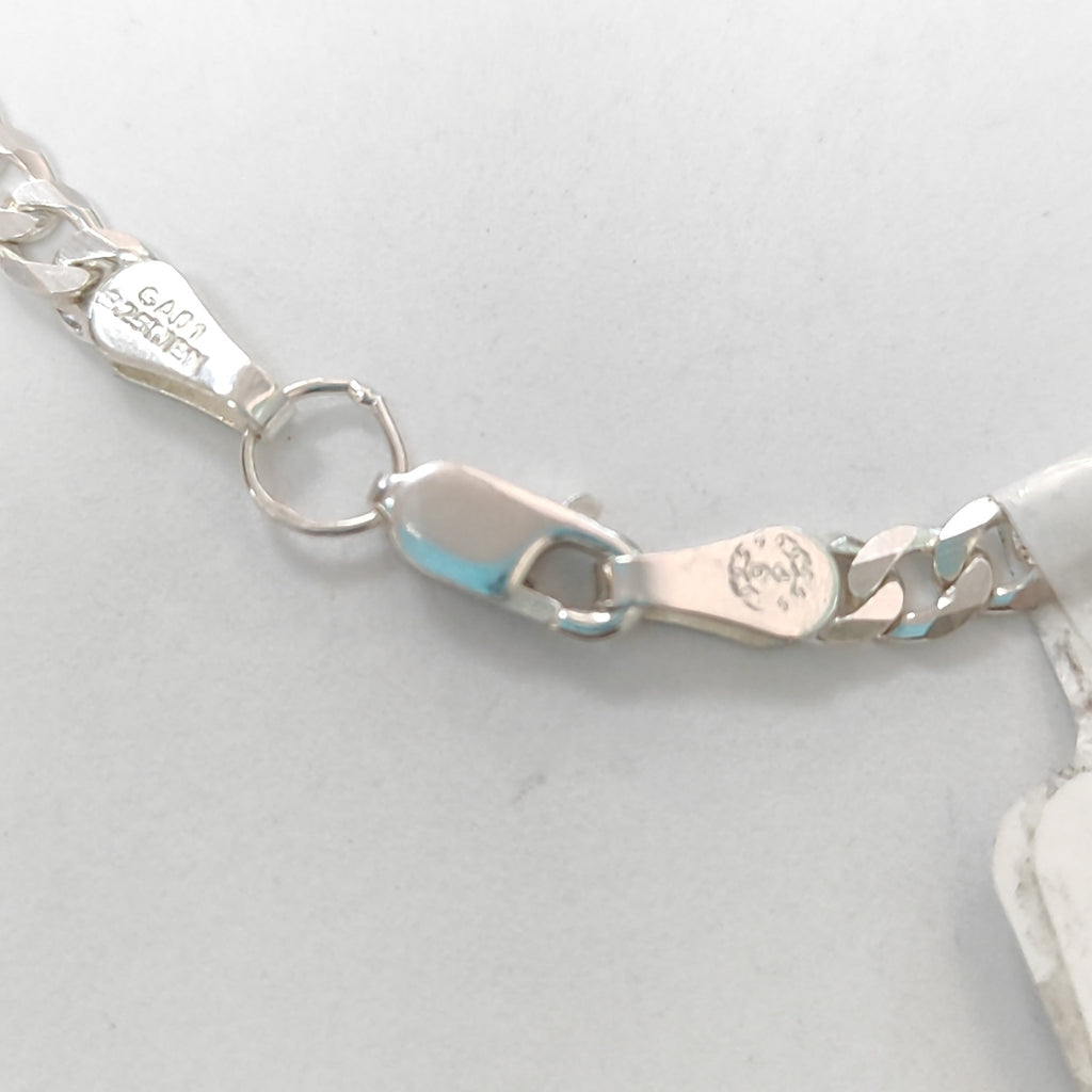 CADENA BARBADA PLATA .925 12.8G (NUEVO)