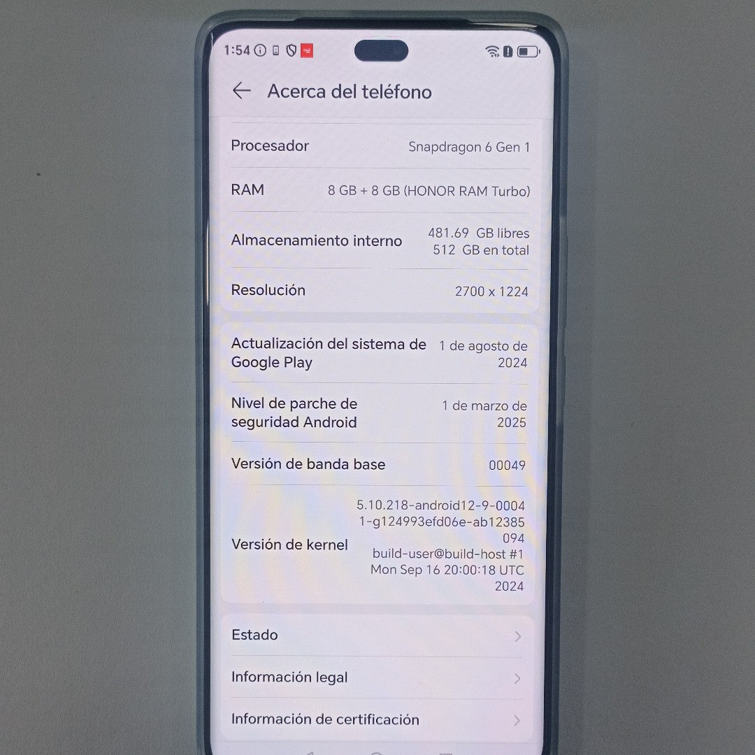 CELULAR HONOR MAGIC 7 LITE BRP-NX3 (2025) 512 GB 8 GB RAM (SEMINUEVO)