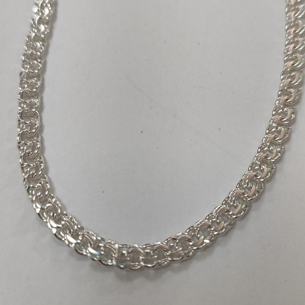 PULSERA TEJIDO CHINO PLATA .925 8.8G (NUEVO)