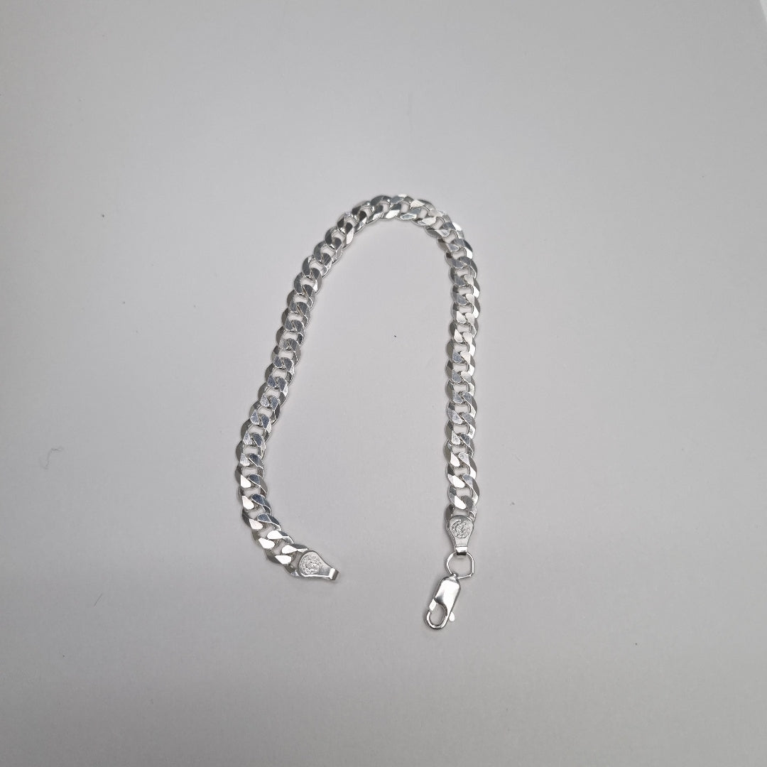 PULSERA BARBADA PLATA .925 10.5G (NUEVO)