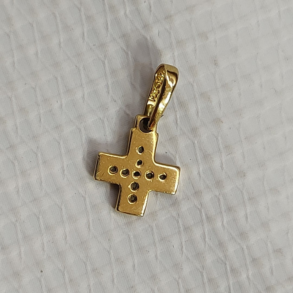 K1 0,90 GRMS 14 K ESPECIFICACIONES COMPLEMENTARIAS CRUZ C CIRC ORO 14K (SEMINUEVO)