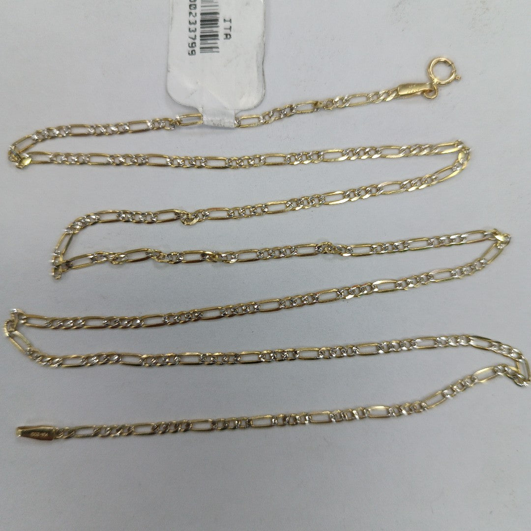 CADENAS CARTIER 3 1 DIAMANTADA ORO 14K 3.3 (NUEVO)