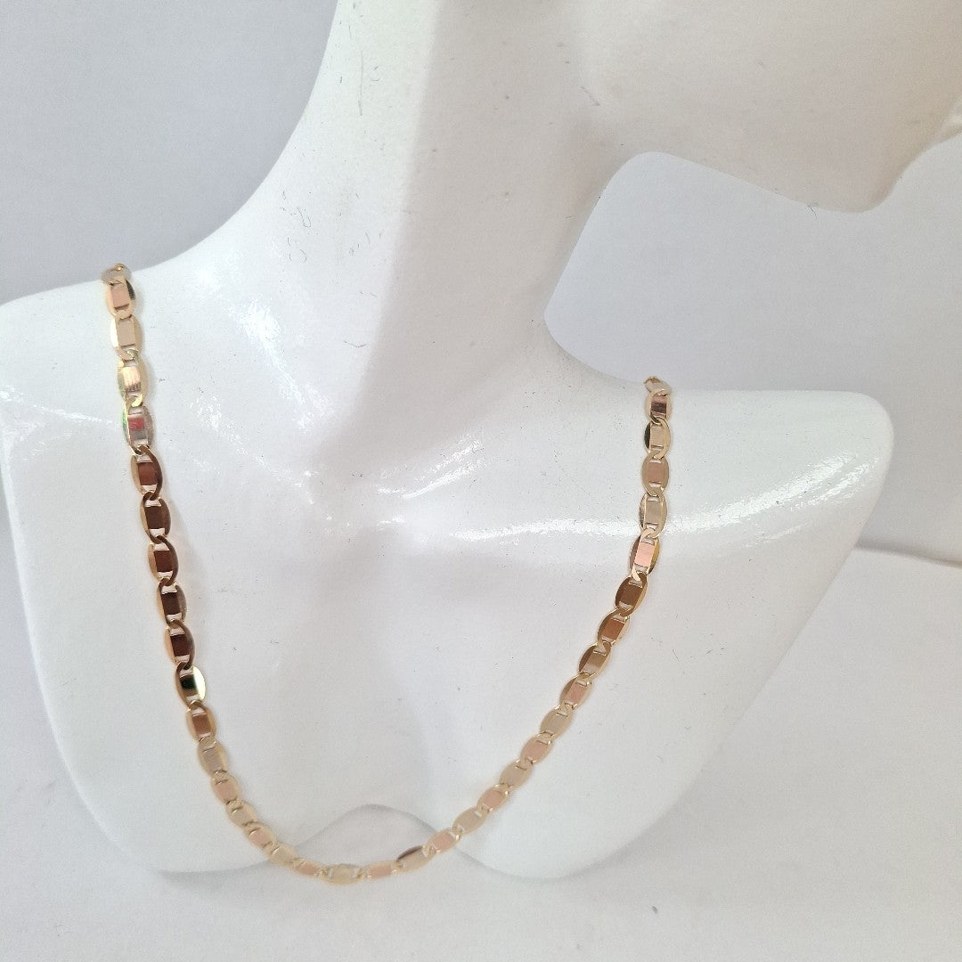 CADENAS VALENTINA/ESPEJO ORO 14K 10 (NUEVO)