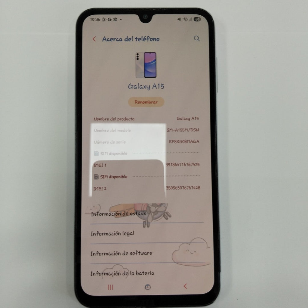 CELULAR SAMSUNG GALAXY A15 SM-A155M (2023) 128 GB 6 GB RAM (SEMINUEVO)