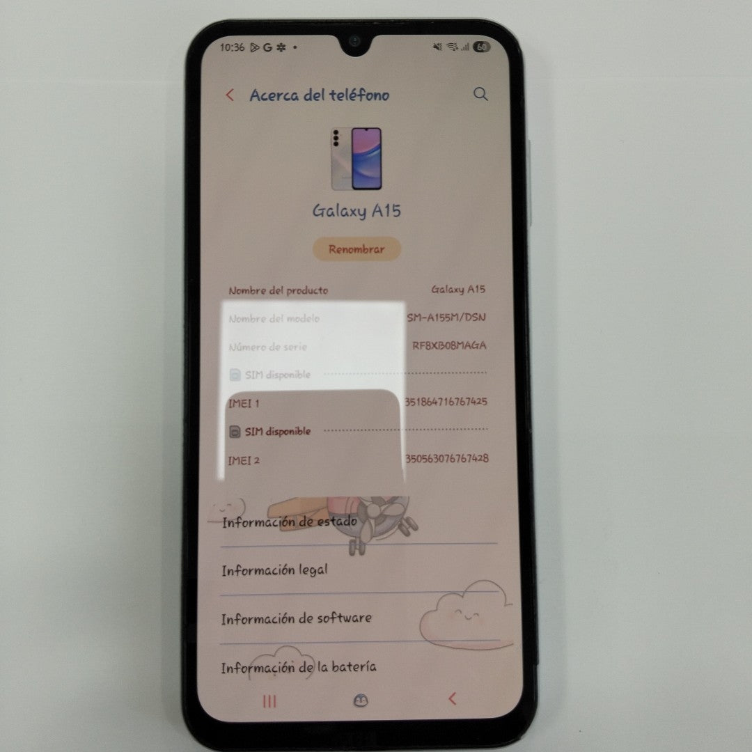 CELULAR SAMSUNG GALAXY A15 SM-A155M (2023) 128 GB 6 GB RAM (SEMINUEVO)