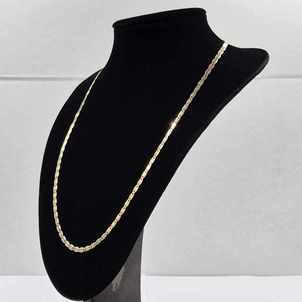 CADENAS VALENTINA/ESPEJO ORO 14K 10.6 (NUEVO)