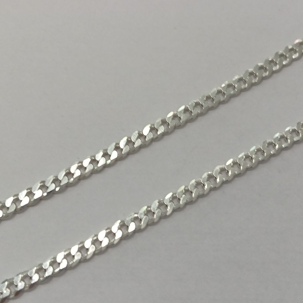 CADENA BARBADA PLATA .925 13.4G (NUEVO)