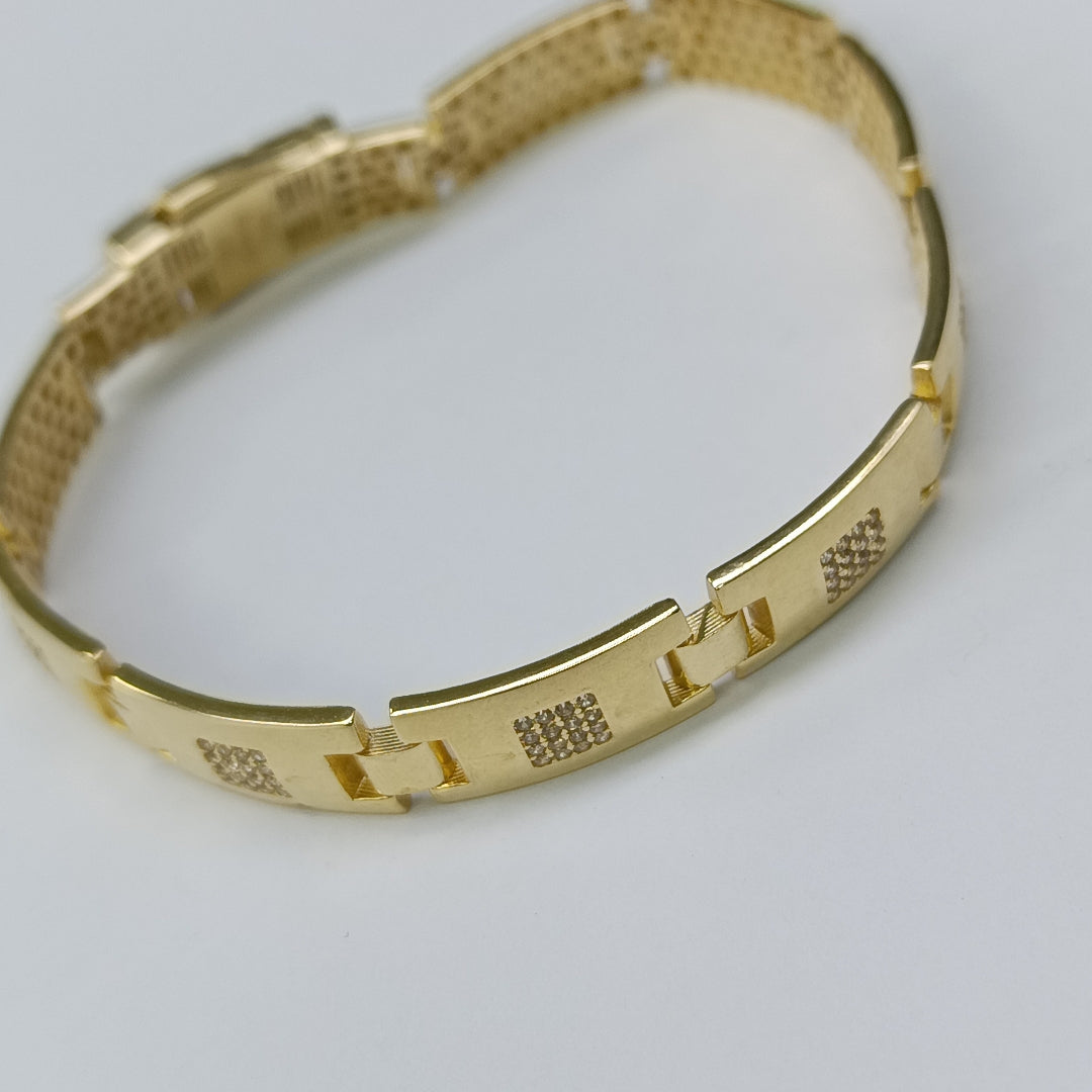 PULSERAS CABALLERO ORO 14K 17.6 (NUEVO)
