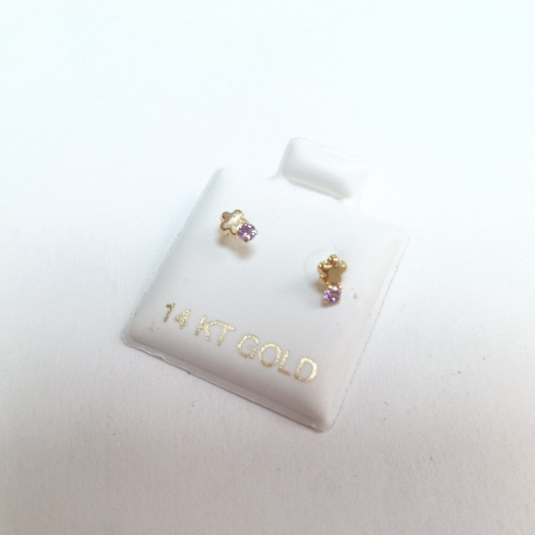 BROQUELES ORO 14K 1 (NUEVO)