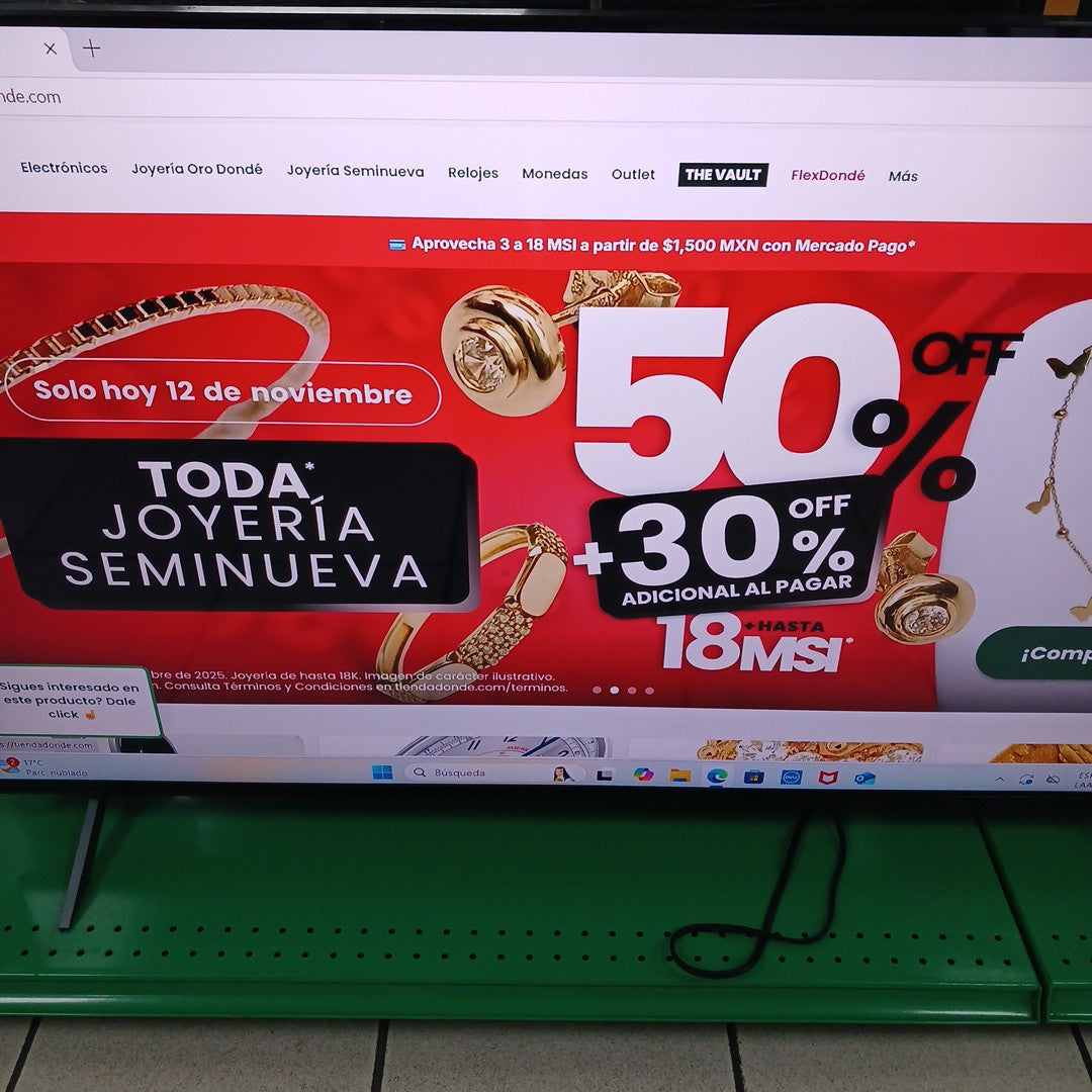 PANTALLA SAMSUNG UN43J5290AF (2019) 43" LED FULL HD (SEMINUEVO)