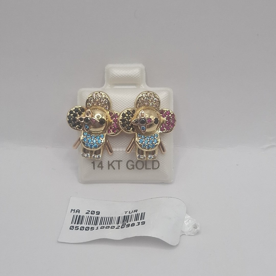 BROQUELES ORO 10K 3.6 (NUEVO)