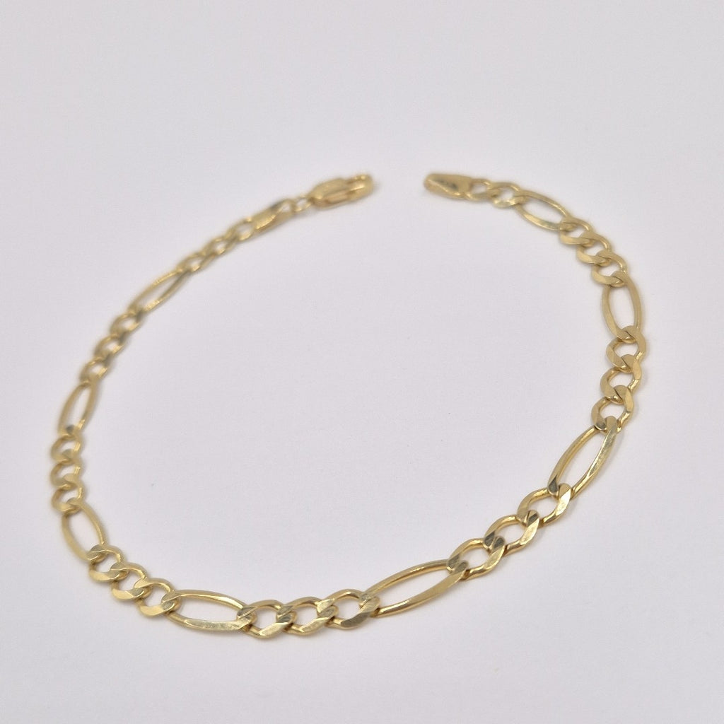 PULSERAS CABALLERO CARTIER 3 1 AMARILLA ORO 14K 4.7 (NUEVO)