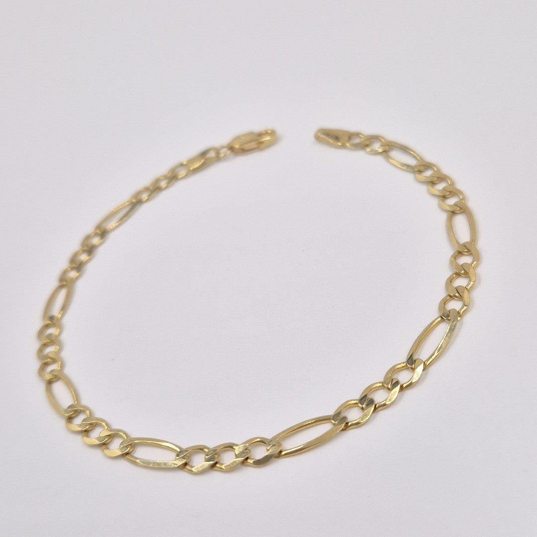 PULSERAS CABALLERO CARTIER 3 1 AMARILLA ORO 14K 4.7 (NUEVO)