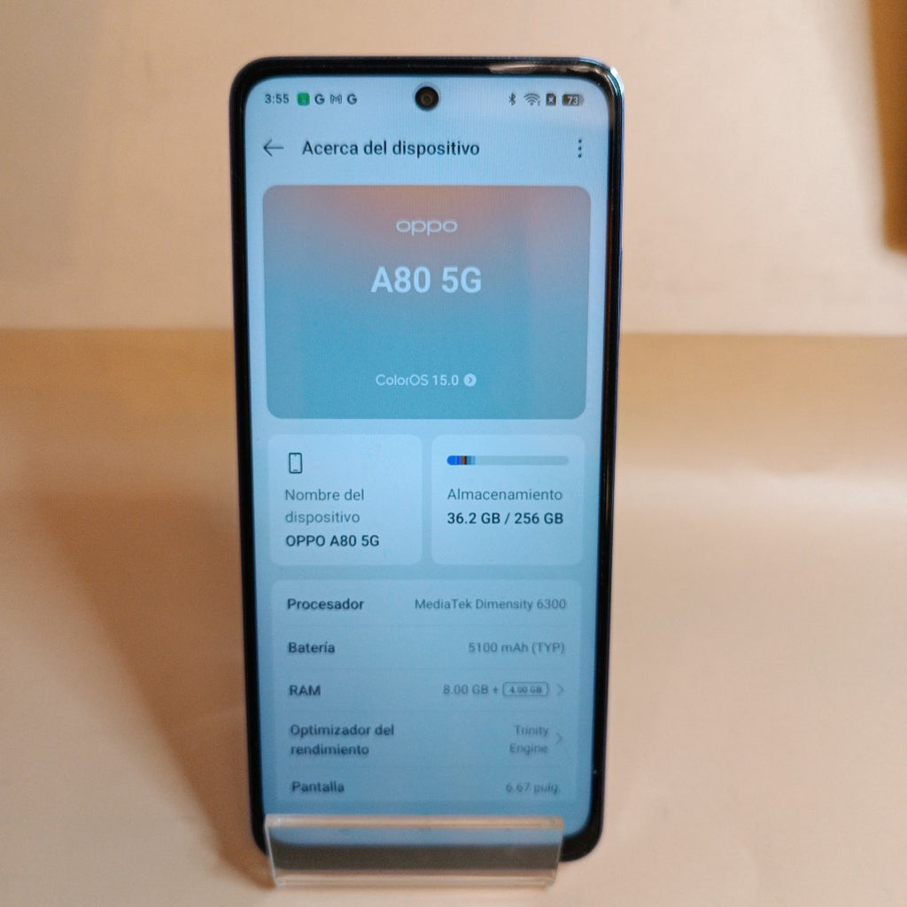 CELULAR OPPO  A80 5G CPH2639 (2024) 256 GB 8 GB RAM (SEMINUEVO)